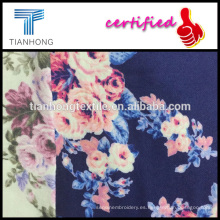 diseño floral rosa alta calidad 100 algodón estampado de franela para la confección de pijamas